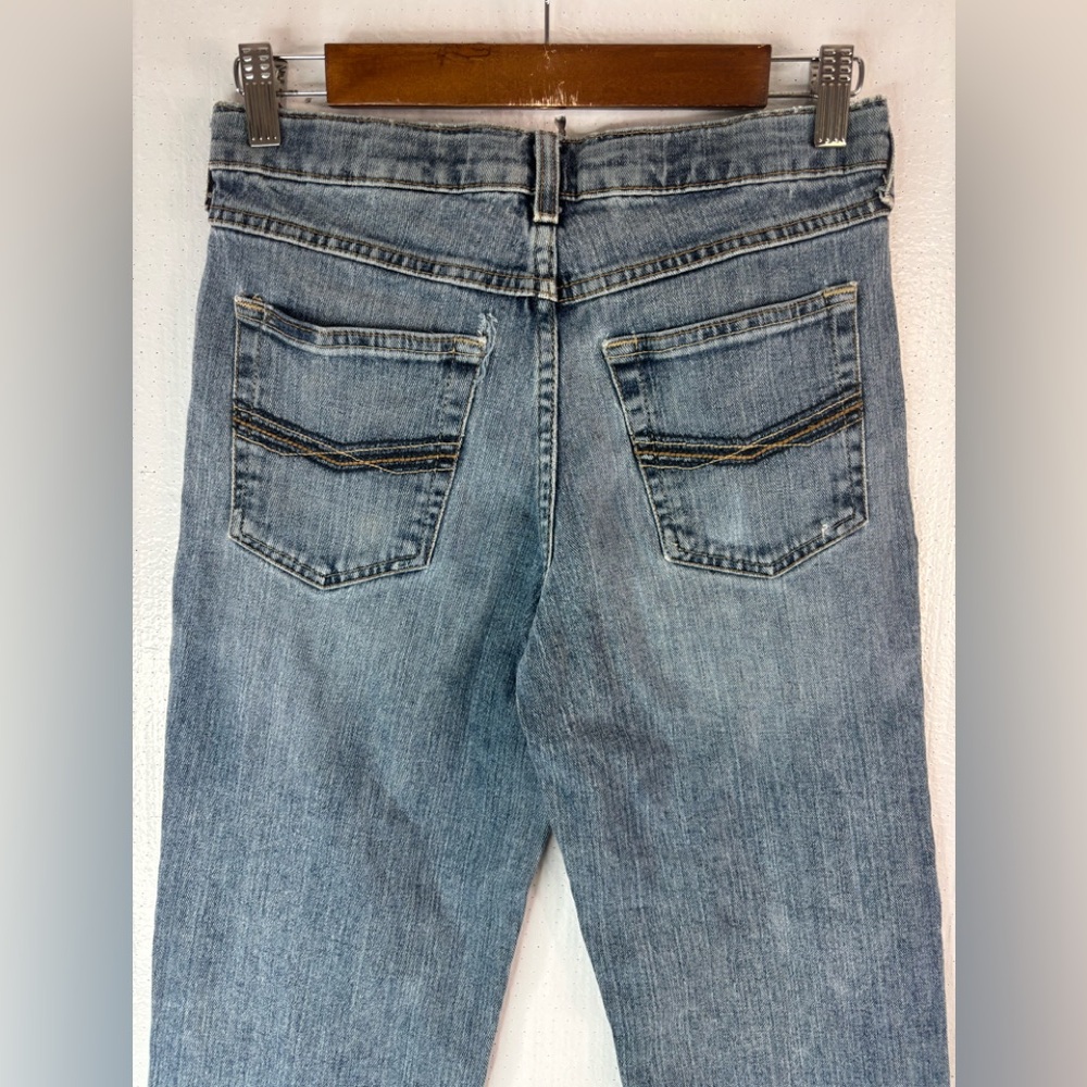 Ariat B5 Slim 16 27x31 Boys Classic Blue Distressed Denim Jeans - Picture 4 of 10